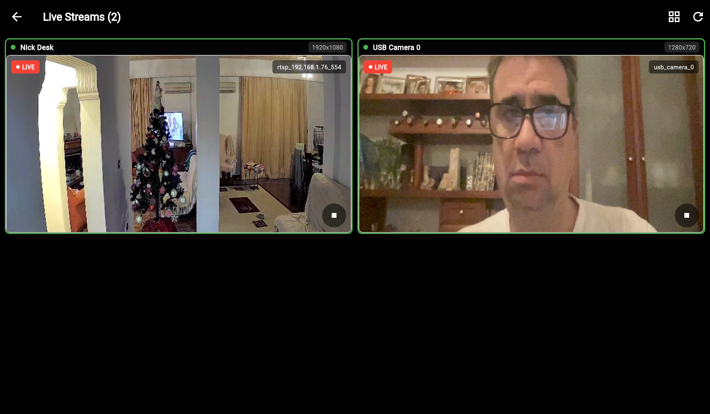 Multi Camera Streams