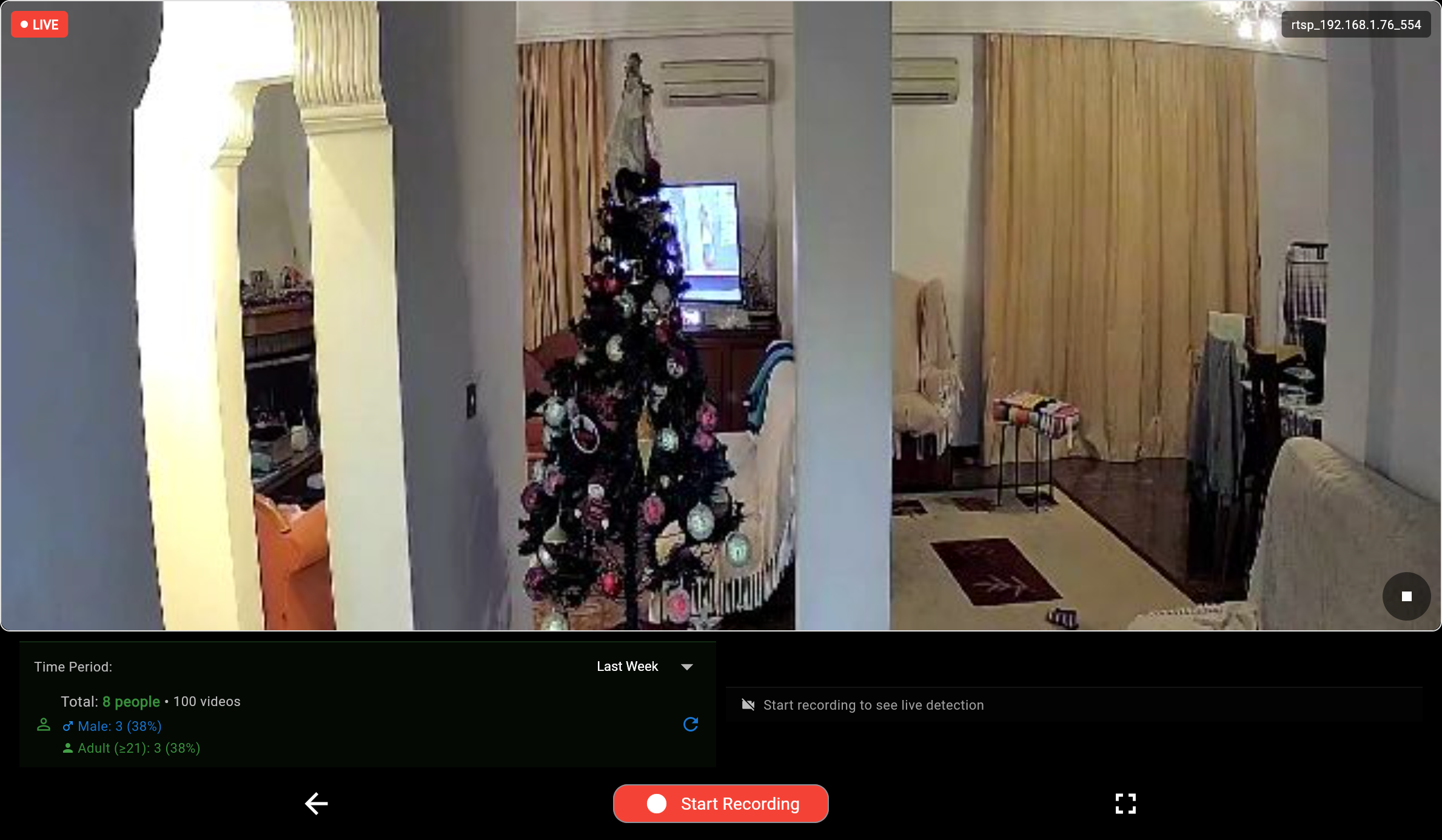 Single Camera Stream